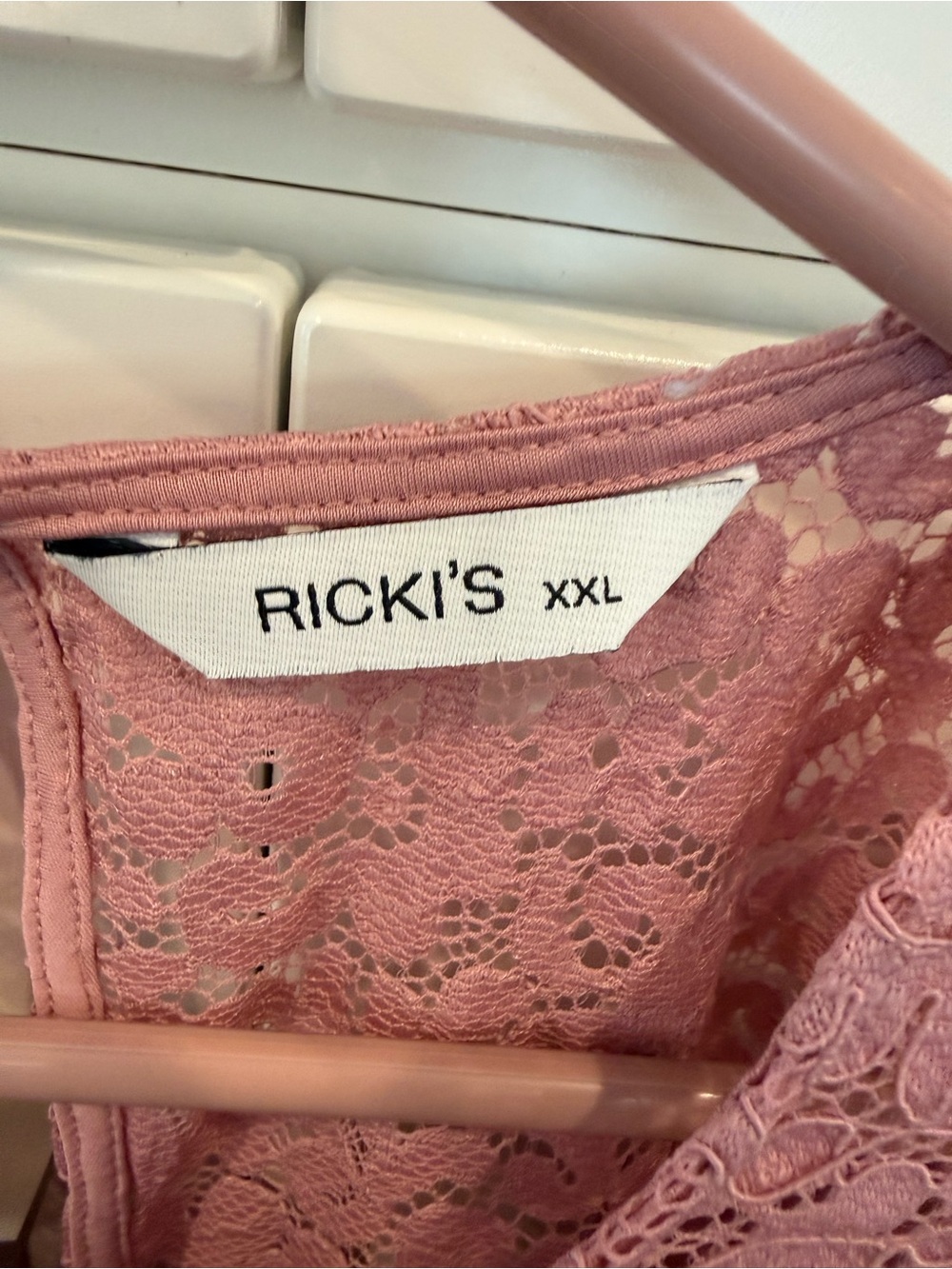RICKI'S Dusty Rose Lace Skirt